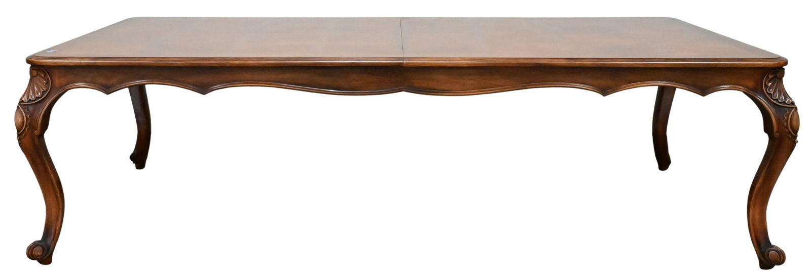 Large Custom Walnut Louis XV Style Dining Table (1 of 5)