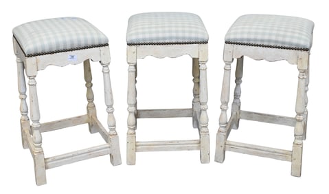Set of Three Milton Spidell Barstools