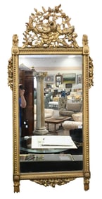 Large Louis XVI Style Giltwood Mirror