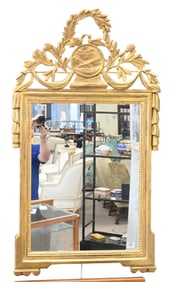 French Louis XVI Style Giltwood Mirror