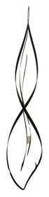 Modernist Bronze Kinetic Hanging Spiral Sculpture