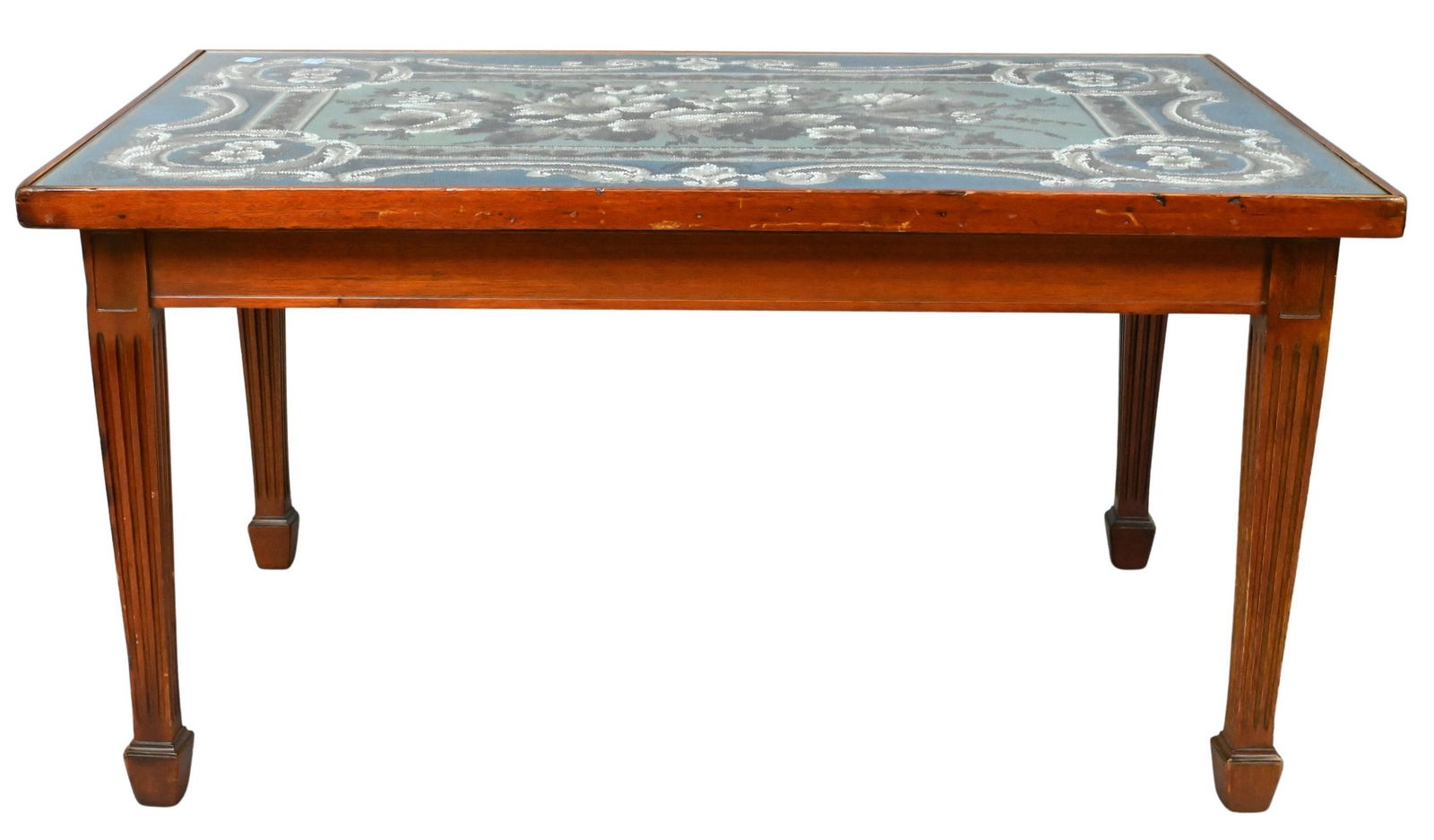 Victorian Beadwork and Needlework Coffee Table (1 of 4)