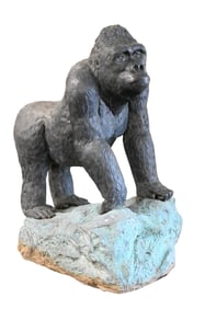 Monumental / Life Size Cast Bronze Gorilla