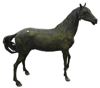 Jim Davidson (American B.1962) Life Size Cast Bronze Horse Statue