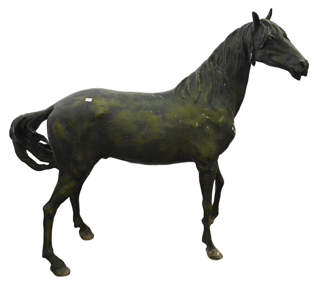 Jim Davidson (American B.1962) Life Size Cast Bronze Horse Statue (1 of 8)