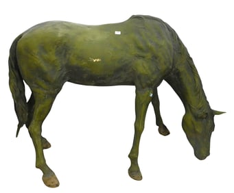 Jim Davidson (American B.1962) Life Size Cast Bronze Horse Statue