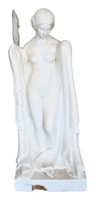 White Marble Carved Figure of Roman Goddess Venus