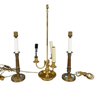 Three Piece Brass Lighting Group