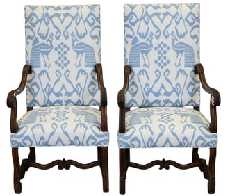 Pair of Custom Louis XIV Style Fauteuils