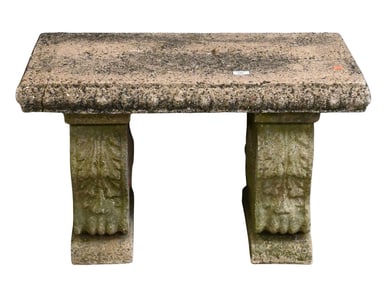 Cement Bench in Three Parts
