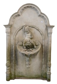 Outdoor Cement Wall Fountain