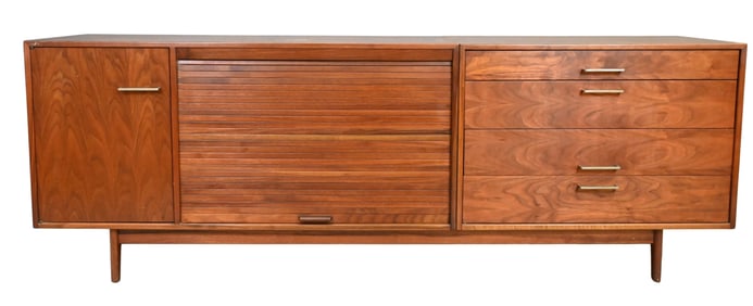 Jens Risom Walnut Credenza