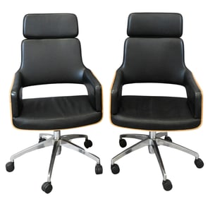 Pair of Eames Style Office Chairs