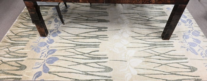 Contemporary Handmade Carpet having Floral Design