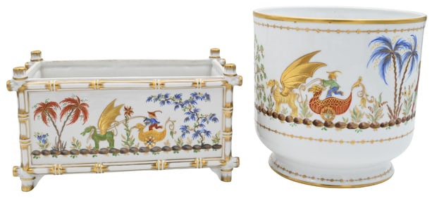 Two Piece Atelier Le Tallec for Tiffany & Company Porcelain Lot