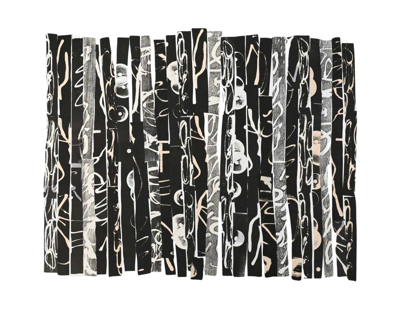 Chakaia Booker (American B. 1956): Chakaia Booker (American B. 1956) Untitled, 2011 Four block woodcuts with 65 piece Chine Colle, edition 191/200 Pencil signed and dated lower right Chakaia Booker 2011 The Print Club of New York Certi