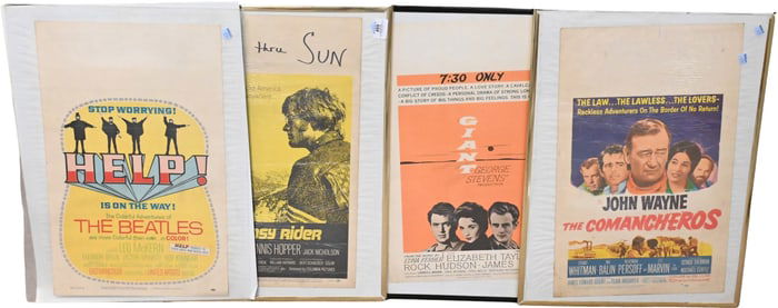 Group of Vintage Movie Lobby Posters