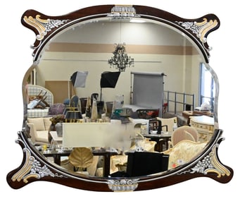 Large Art Nouveau Style Mirror