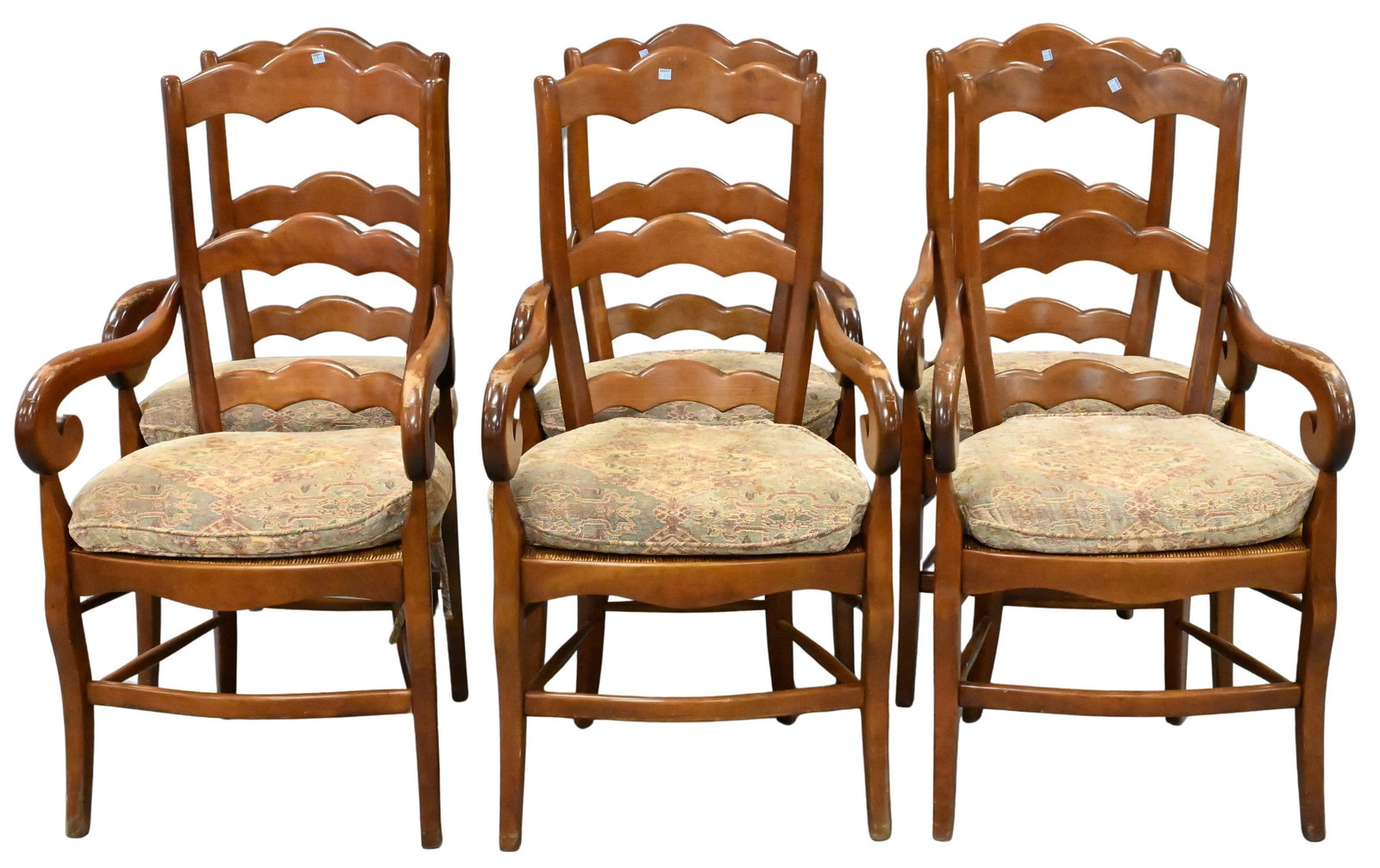 Set of Six French Provincial Style Armchairs (1 of 6)