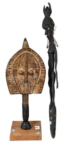 Two Piece African Carved Lot