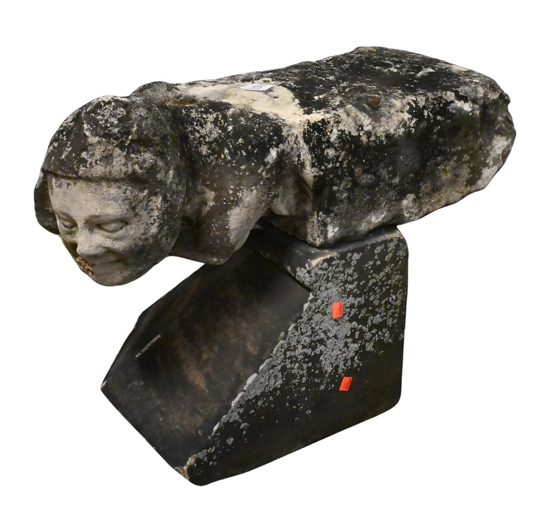 Carved Stone with Face (1 of 5)