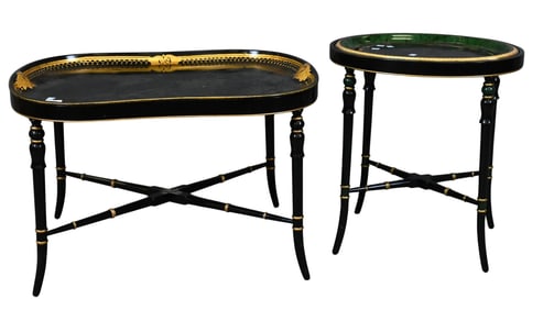 Two Tole Tray Tables