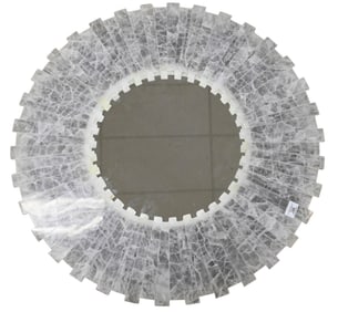 Round Rock Crystal Sunburst Mirror