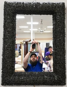 Italian Art Glass "Shard" Mirror