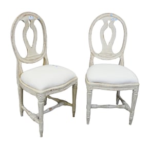 Pair of Custom Made Louis XVI Style Side Chairs