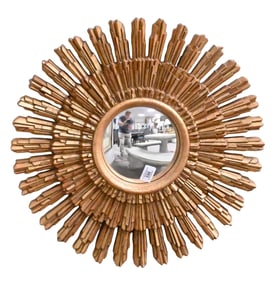 Italian Giltwood Sunburst Mirror