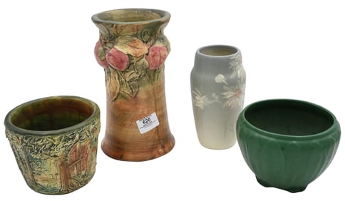 Four Piece Weller Art Pottery Group
