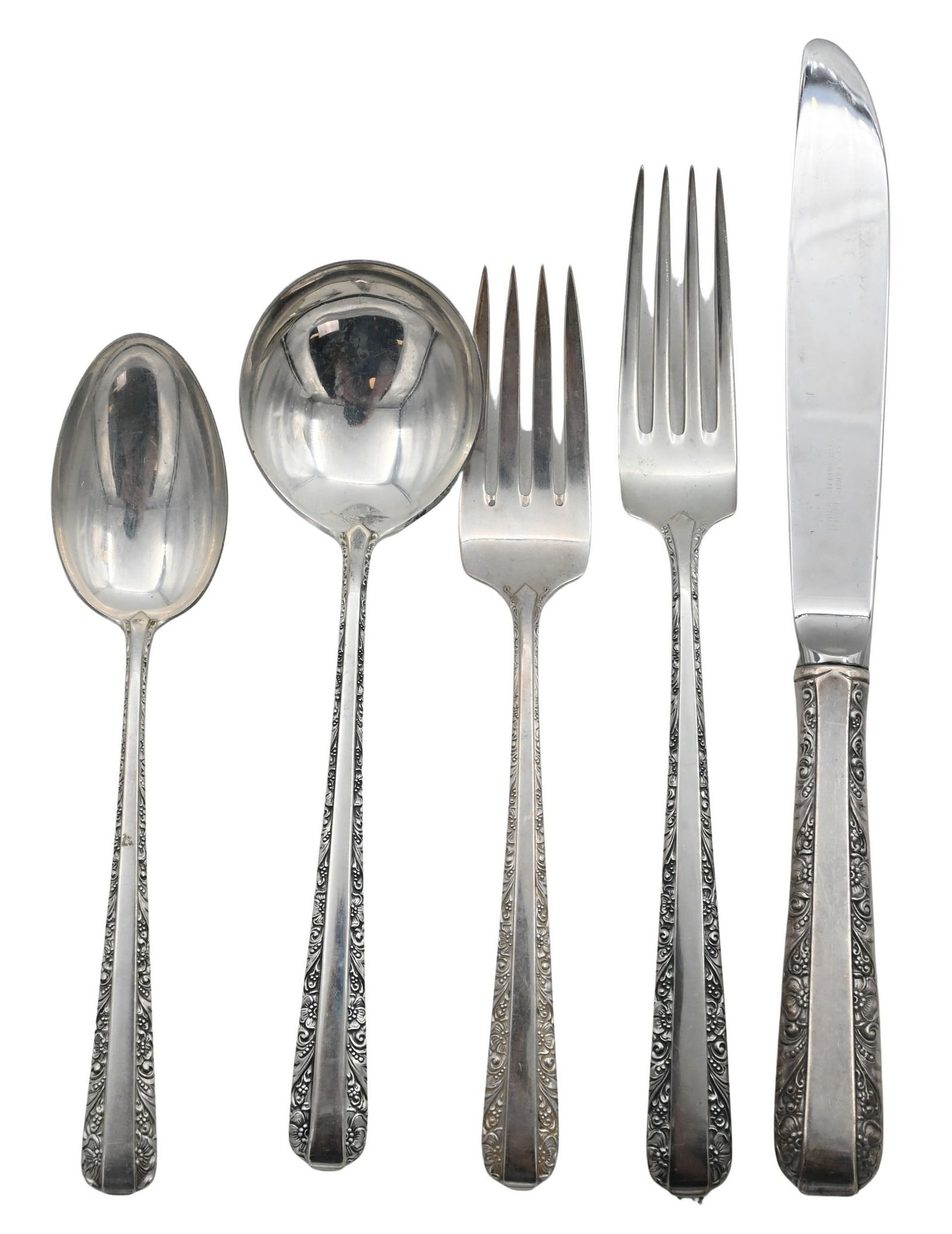 128 Piece Towle Sterling Silver Flatware Set
