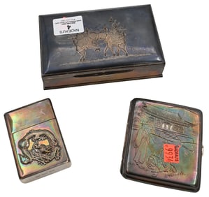 Three Sterling Silver Boxes