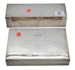 Two Sterling Silver Boxes