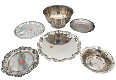 Six Piece Sterling Silver Group