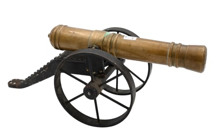 Medium Size Brass Model Cannon