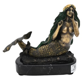 Bronze Mermaid Figure