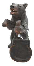 Black Forest Walking Bear Carving
