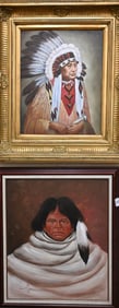 Group of Three Native American Framed Pieces
