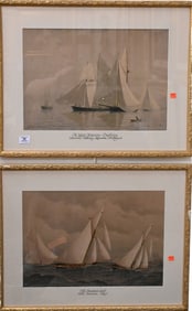 Set of Five Large Frederick "Fred" Cozzens (American 1846-1928) Framed Pieces