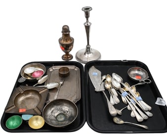 Group of Tiffany & Company and Cartier Sterling Silver, along with Group of Coin and Continental