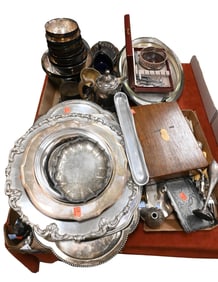 Group of Silver Plate and Weighted Sterling Silver