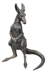 Large Bronze Kangaroo