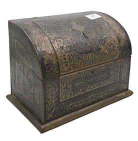 Attributed to Asprey of London Boulle Marquetry Stationary Box