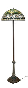 Tiffany Style Slag Glass Daffodil Floor Lamp
