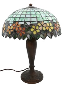 Attributed to Unique Art Glass & Metal Co. Table Lamp