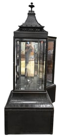 Chinese Chippendale Carved Curio Cabinet