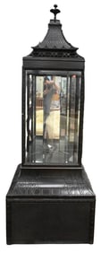 Chinese Chippendale Carved Curio Cabinet