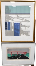 Two Framed Architectural Pieces
