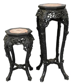 Two Chinese Hardwood Stands